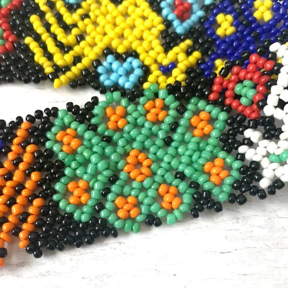 Women’s Handmade Beaded Rainbow Belt One Of A Kind Accessories 38in Long